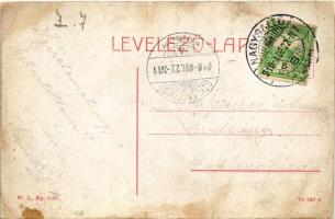 1910 Nagysalló, Tekovské Luzany, Tekovské Sarluhy; Fő utca. W.L. Bp. 6131. / main street (r)