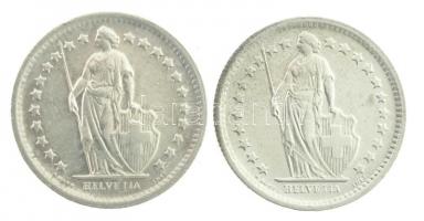 Svájc 1966B 1/2Fr Ag (2x) T:1-
Switzerland 1966B 1/2 Franc Ag (2x) C:AU
Krause KM#23