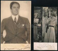 6 db aláírt vagy dedikált külföldi operaénekes fotólap vagy fotó az 1910-40 körüli időszakból: Alfre...