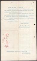 1924-1938 gróf Zichy Gyula (1871-1942) pécsi püspök, kalocsai érsek 2 db saját kezűleg aláírt levele...