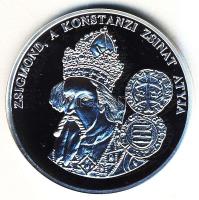 DN "A magyar pénz krónikája-Zsigmond, a Konstanzi Zsinat atyja" Ag emlékérem, 20g T:PP Csa...