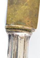 Ezüst (Ag) markolatú villa 4db, kés 4db, jelzett,
h:15cm, bruttó: 186g