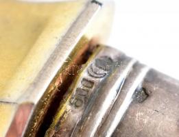 Ezüst (Ag markolatú tortakés, jelzett, h:27cm,
bruttó: 101g