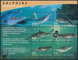 Veszélyeztetett delfinfajok kisív / mini sheet