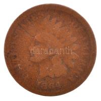 Amerikai Egyesült Államok 1864. 1c bronz Indián T:3 USA 1864. 1 Cent bronze Indian Head C:F