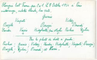 1956 Párizs, Franciaország-Magyarország hivatalos, barátságos labdarúgó válogatott mérkőzés, foci me...