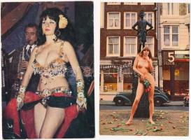4 db MODERN erotikus képeslap meztelen hölgyekkel / 4 modern erotic postcards with nude ladies