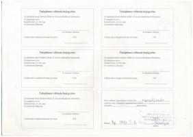 Budapest 1991. "Anilinfesték és Vegyianyagforgalmi Vállalat" névre szóló, ingyenes vagyonj...