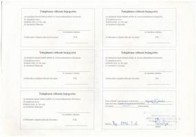 Budapest 1991. "Anilinfesték és Vegyianyagforgalmi Vállalat" névre szóló, ingyenes vagyonj...