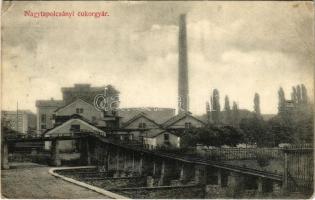 1908 Nagytapolcsány, Topolcany; Cukorgyár. Platzkó Gyula kiadása / sugar factory (EB)