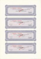 Budapest 1991. "Magyar Államkötvény" kötvény 100.000Ft-ról, "MINTA" felülbélyegz...