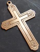Régi réz kereszt függő 9 cm