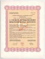 Kaposvár 1987. "A Csurgói Rendelőintézet Rekonstrukciója Kötvény" "MINTA" kötvén...