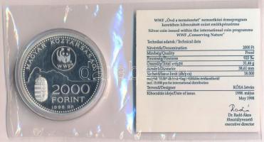 1998. 2000Ft Ag "WWF - Óvd a természetet" kapszulában, tanúsítvánnyal T:PP
Adamo EM154
