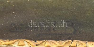 Szombat (?) jelzéssel, XX. század első fele: Tehénpásztor lány. Olaj, vászon, 34,5x44,5cm. Dekoratív...