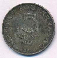 1948. 5Ft Ag "Petőfi" T:2- patina, ph. Adamo EM1