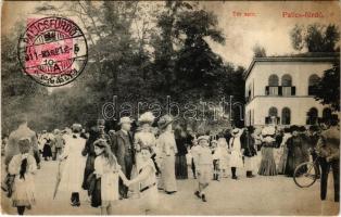 1911 Palics, Palic; Tér zene. Vig Zsigm. Sándor kiadása / square with music band (EB)