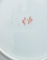 3db klf, porcelán csésze, (japán, szovjet, osztrák) jelzett, kopásnyomokkal