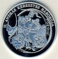 DN "A magyar pénz krónikája-II.András keresztes háborúja" Ag emlékérem, 20g T:PP Csak 2004...