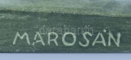 Id. Marosán László: Női akt. Terrakotta, jelzett, hibátlan, m:16cm