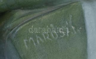 Id. Marosán László: Női akt. Terrakotta, jelzett, hibátlan, m:24cm