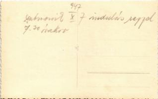 1947 Dubrovnik, Ragusa; induló gőzhajó / departing steamship. photo