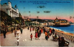 1937 Nice, Nizza; Le Promenade des Anglais, le Palais de la Méditerranée et le Casino de la Jetée-Promenade (EK)