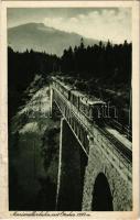 1925 Mariazellerbahn, mit Ötscher / railway bridge, train (EK)