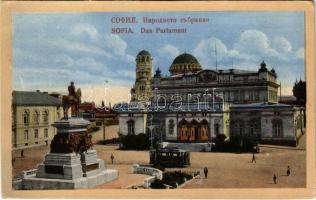 1918 Sofia, Sophia, Sofiya; Das Parlament / parliament, tram (EB)
