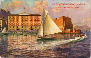 1936 Napoli, Naples; Hotel Continental advertisement card (EB)