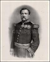 Christophe Léon Louis Juchault de Lamorici?re (1806-1865) francia tábornok portréja, 1866. Litográfi...