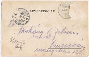 1901 Torontálvásárhely, Develák, Debelják, Debeljaca; Református templom. Krausz Ignác kiadása / Cal...