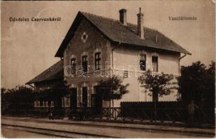 Cservenka, Crvenka; vasútállomás / railway station (EB)