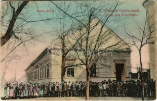 1909 Cservenka, Crvenka; Evangélikus iskola, gyerekek. Schön kiadása / Lutheran school, children (Rb)