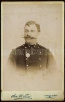 1900 Trencsénteplic csendőr fotója / Photo of a gendarme 7x11 cm