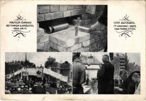 1939 Budapest XV. Rákospalota-Újváros Református egyház, Mávtelep-Ősrákosi református templom alapkőletétele (kis szakadás / small tear)