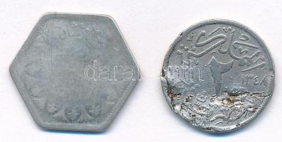 Egyiptom 1929BP 2M Cu-Ni + 1944. 2P Ag T:2-,3 az egyik érmen nagyobb ütésnyomok, ph
Egypt 1929BP 2 ...