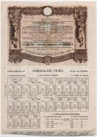 Budapest 1906. "Pesti Hazai Első Takarékpénztár-Egyesület" 100K-ról szóló nyereménykötvény...