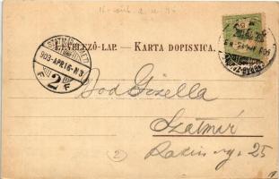 1903 Zagreb, Zágráb; Duga ulica / street, market, dentists / utca, piac, Dr. Eugen Rado és Dr. Ziga ...