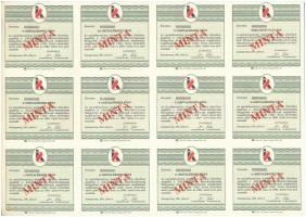 Zalaegerszeg 1991. "Zalakerámia Részvénytársaság" névre szóló részvénye 1000 forintról, ki...