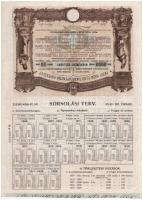 Budapest 1906. "Pesti Hazai Első Takarékpénztár-Egyesület" 100K-ról szóló nyereménykötvény...