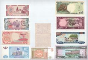 11db-os vegyes külföldi bankjegy, közte Ausztria, Indonézia, Észak-Korea, Libanon, stb. T:I-II
11pc...
