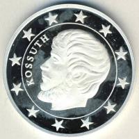 DN "Eurófantáziák-Kossuth Lajos" Ag emlékérem, 20,7g T:PP Csak 2000db! Tanúsítvánnyal! R!