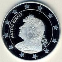 DN "Eurófantáziák-Mátyás király" Ag emlékérem, 20,7g T:PP Csak 2000db! Tanúsítvánnyal! R!