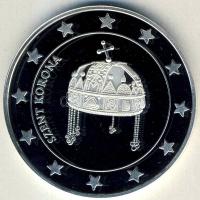 DN "Eurófantáziák-Szent Korona" Ag emlékérem, 20,7g T:PP Csak 2000db! Tanúsítvánnyal! R!