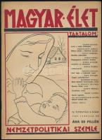 1939 Magyar Élet - nemzetpolitikai szemle 2.10. szám.