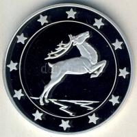 DN "Eurófantáziák-Csodaszarvas" Ag emlékérem, 20,7g T:PP Csak 2000db! Tanúsítvánnyal! R!