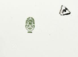 Zsolnay hat személyes komplett étkészlet. Matricás, jelzett, egy két minimális kopással, részben ere...