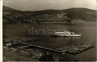 Nemőc, Nimnica; Státne Kúpele, Pohlad na jazero / fürdő, tó, hajó / lake, bath, ship (ragasztónyom / glue marks)