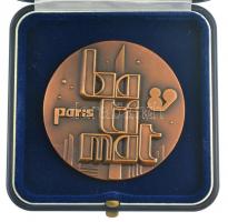 Franciaország DN Paris Batimat Br emlékérem tokban (60mm) T:1 France ND Paris Batimat Br medallion in case (60mm) C:UNC